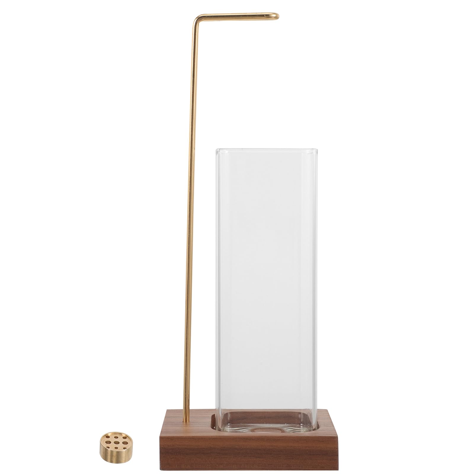 Porte-parfum décoratif en bois et laiton pour une maison élégante