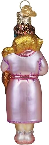 Vista 36 de Old World Christmas Adorno de cristal soplado de gatito del Himalaya gris para árbol de Navidad, decoración navideña artesanal, colección de gatos