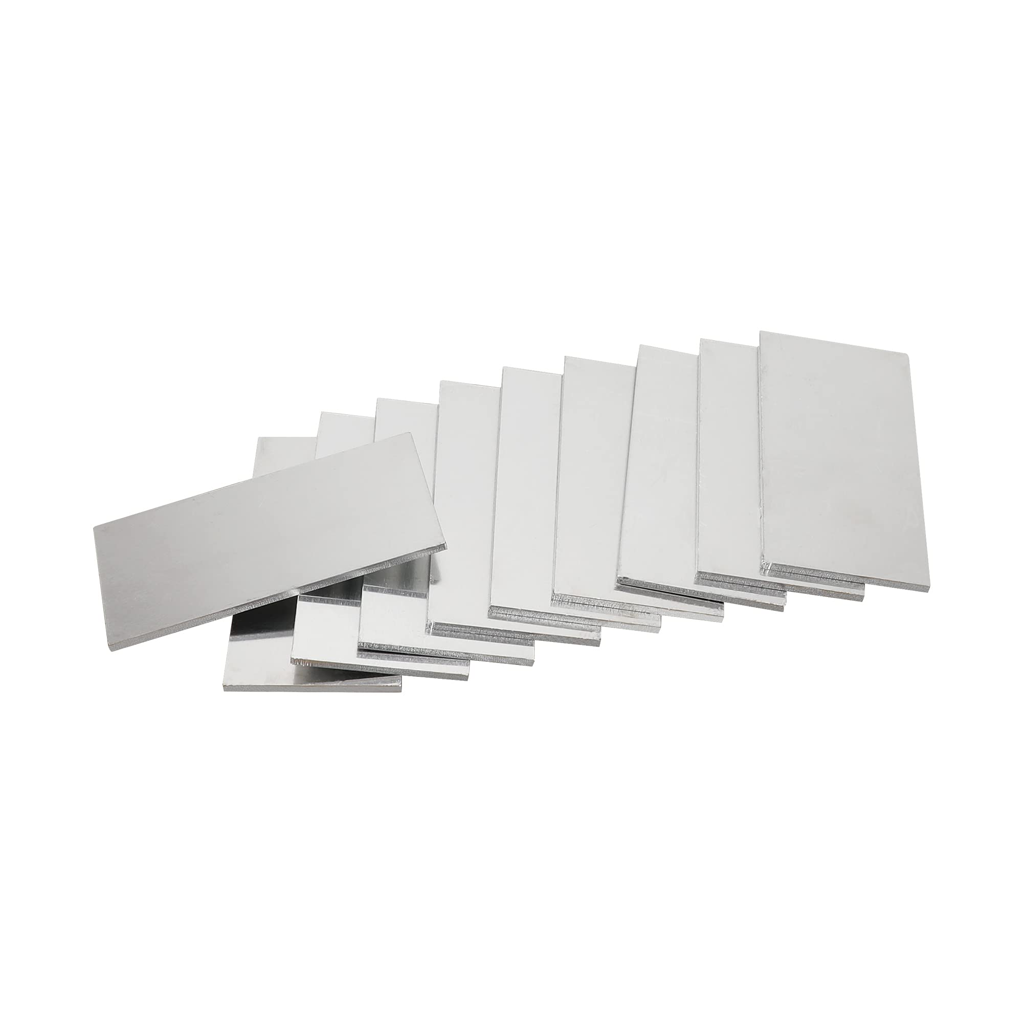 Hynade Welding Coupons, Aluminum Welding Plate Part 1/8" Thick (0.125 Inch) 5052 Aluminum 2" X 4" (2 Inch by 4 Inch) Practice and Training Welding Kit for MIG, TIG, Stick Welding (10 PCS)