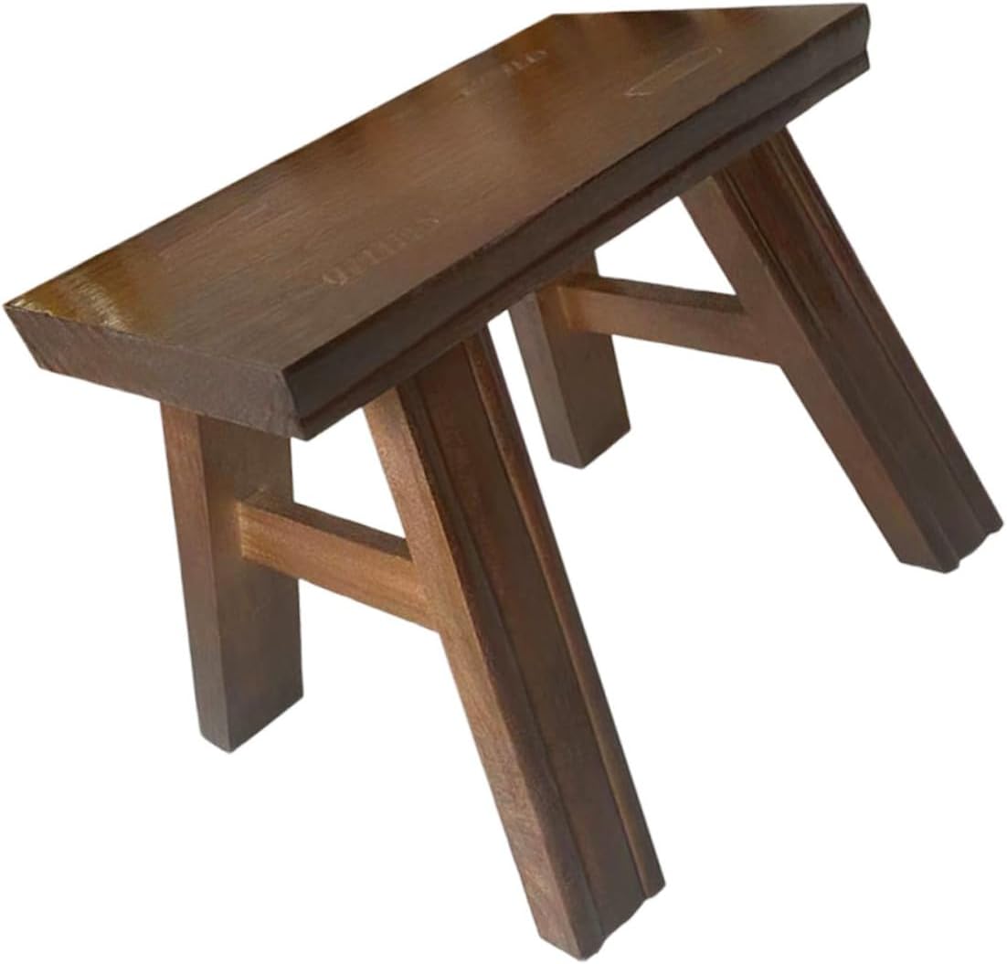 Wooden Bench for Kids Small Stool for Adults Foot Stool for Dorm for Home Decor