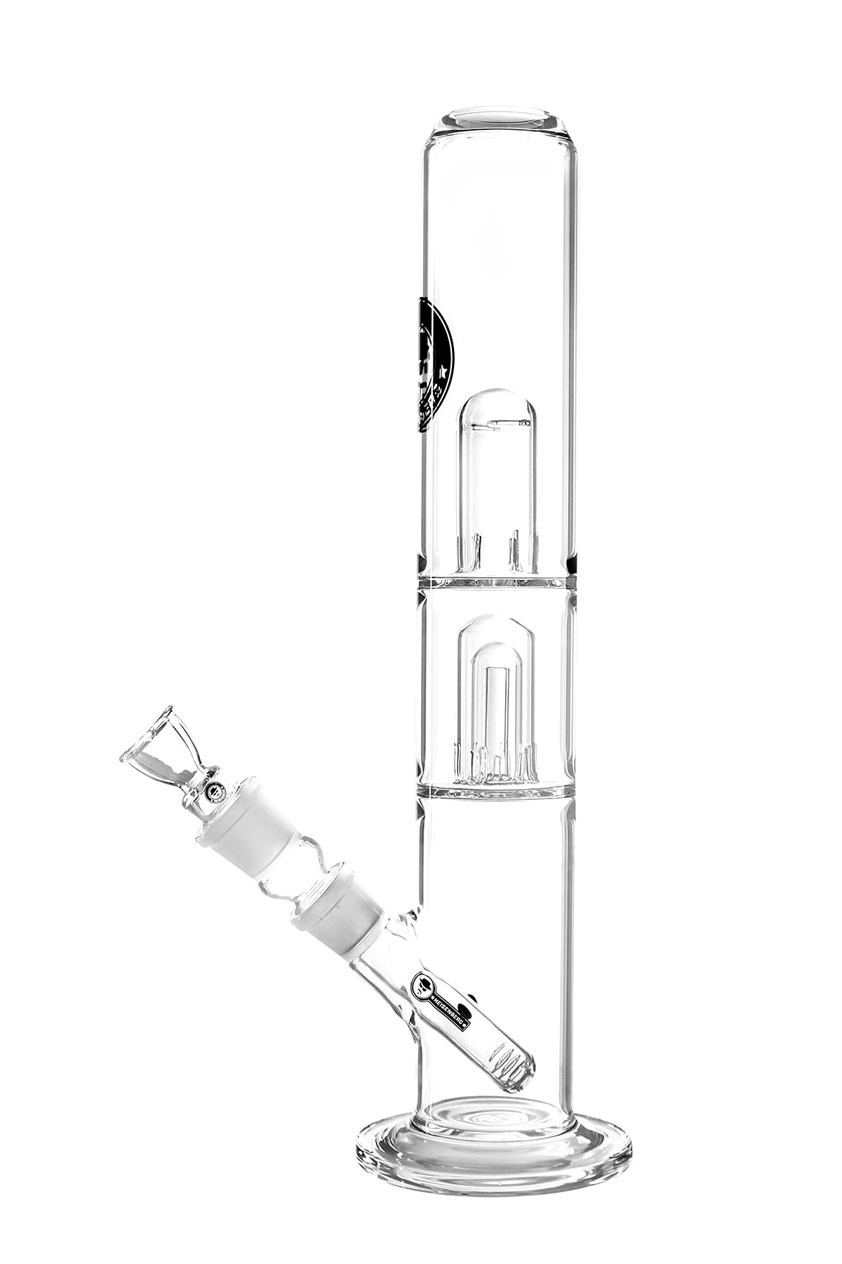 Heisenberg Bulbulator Glasbong mit Doppel Dome Perc NS29 48cm Wandstärke 5mm 29,2er Schliff