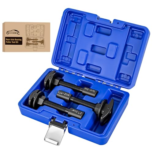 GOOACC 3PCS Rear Axle Bearing Puller Set Axle Bearing Puller Removal Tool Kit with 3 Sizes 1 to 1-7/8 1-5/16 to 2-3/8 & 1-3/8 to 2-7/8 Axle Wheel Bearing Removal Tools for Axles Bearings Blue