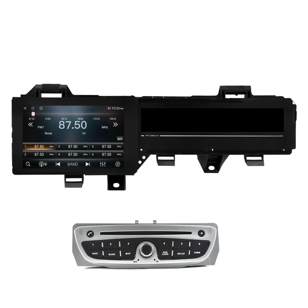 Autoradio da 7" per Renault Scenic 3, Renault Grand Scénic III 2009-2016, con guida a sinistra e destra, Android 15 Carplay, navigatore, radio, lettore video multimediale, touch screen, Bluetooth, GPS