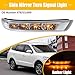 uxcell Car LED No.876233J000 Right Side Rear View Mirror Turn Signal Amber Light Indicator for Hyundai Veracruz Santa Fe 2007-2012