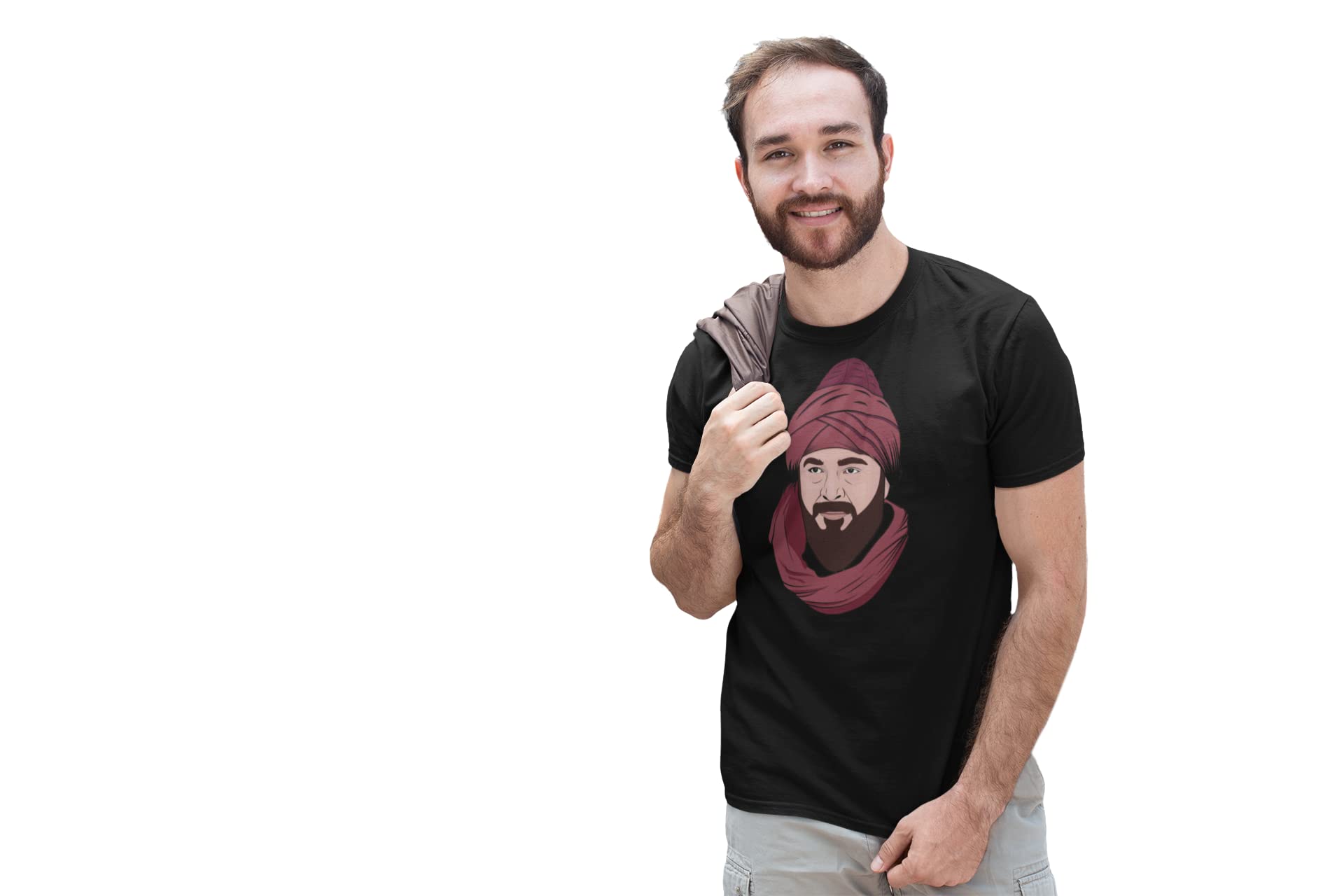 Aayansh CREATION Ertugrul gazi - Black - The Ertugrul Ghazi - 100% Cotton t-Shirt for Men with Soft Feel and a Stylish Cut