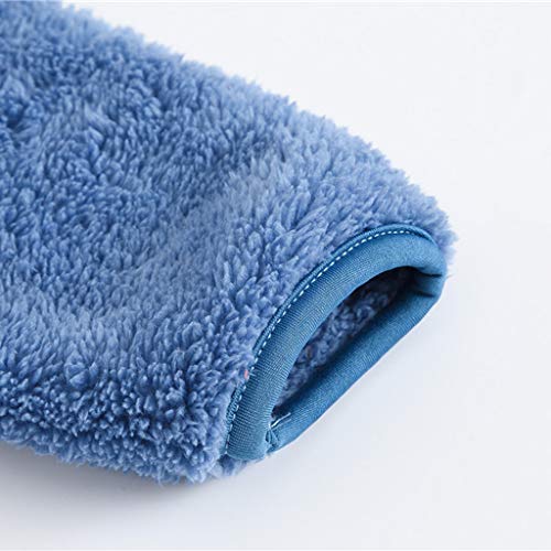 Baby Boys Girls Micro Fleece Jacket Lined Hoodies Kids Warm Solid Zipper Up Coat Bear Ears Shape Fleece Warm Hoodies (Blue, 6-12 Months) #TOP5