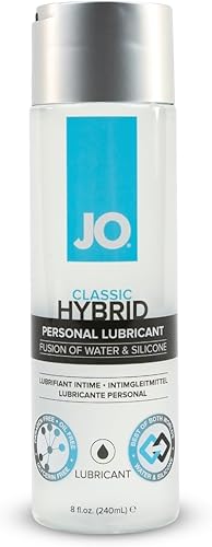 JO Classic Hybrid Lubricante original, lubricante de silicona y a base de agua para hombres, mujeres y parejas, 8 onzas líquidas
