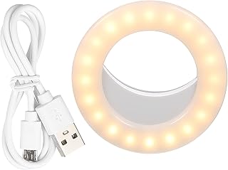 UKCOCO Makeup Portable Phone W Video Computer Stream Live Streaming Camera Lamp Round Photo Fill Led Supplementary Holder Tripod Selfie Electronic Kit Ring Stand Cell Beauty