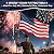 American Flag 3x5 FT American Flags for Outside | USA Flag 3 X 5 Heavy Duty Outdoor US Flags with Embroidered Stars, Sewn Stripes, Thick Spun Polyester Vivid Color UV & Fade Resistant, Brass Grommets
