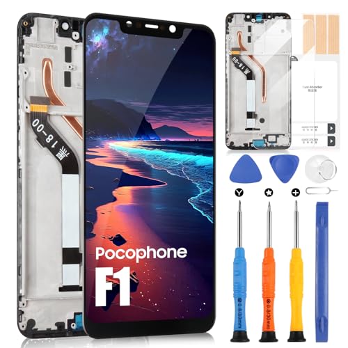  per Xiaomi Pocophone F1 LCD Display per XiaoMi Pocophone F1 M1805E10A 6,18\