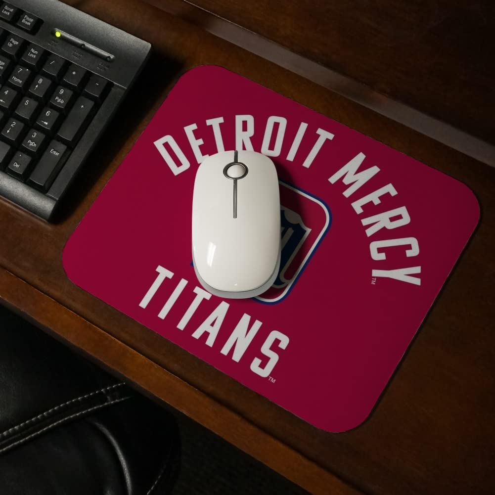University of Detroit Mercy Titans Logo Low Profile Thin Mouse Pad Mousepad