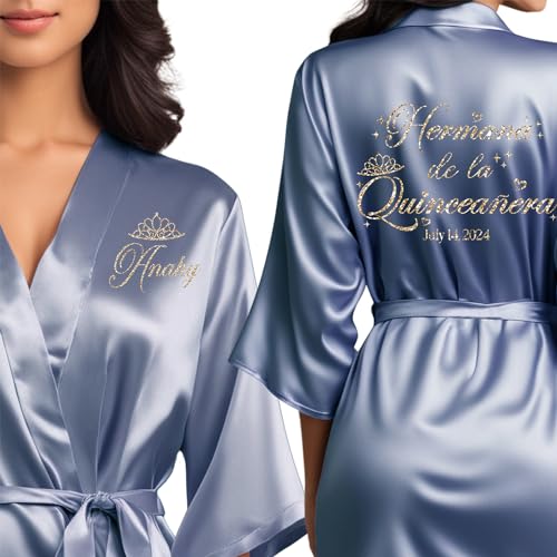 Mis Quince Anos Robes, Pretty Quinceanera Robes, Mama de la Quince, Quinceanera Gifts