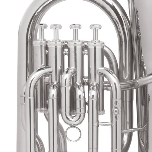 Mendini By Cecilio MEP-N+92D Mendini Mep-N Nickel Plated B Flat Euphonium thumb #5