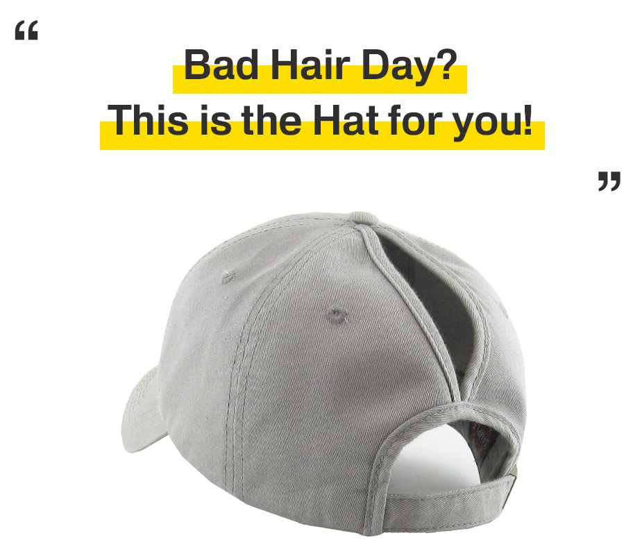 Image of Classic Plain Ponytail Messy High Bun Headwear Adjustable Cotton Trucker Mesh Glitter Hat Baseball Cap