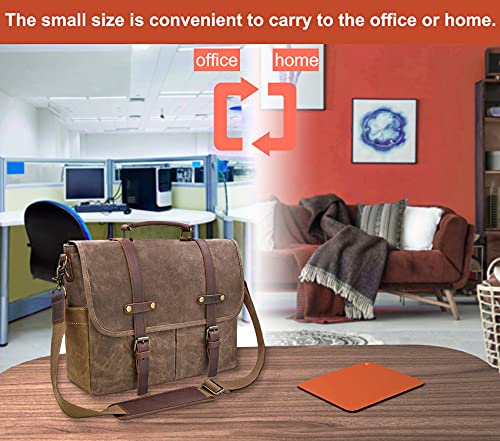 Image of Audimi Small Mouse Pad 6 x 8 Inch, Mini Mouse Pad Thick for Laptop Wireless Mouse Home Office Travel, Portable & Washable (Orange)