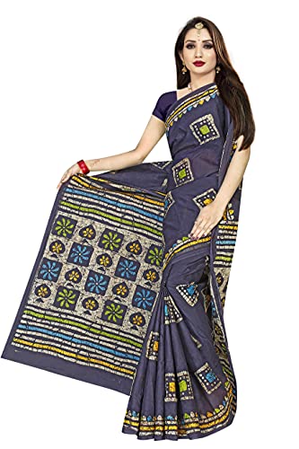 Image of TAMAIRA FASHION Mulmul Pure Cotton Saree For Woman Batik Printed |Office Wear Daily Wear Sarees For Women Without Blouse Piece(Available in 9 Colours)
