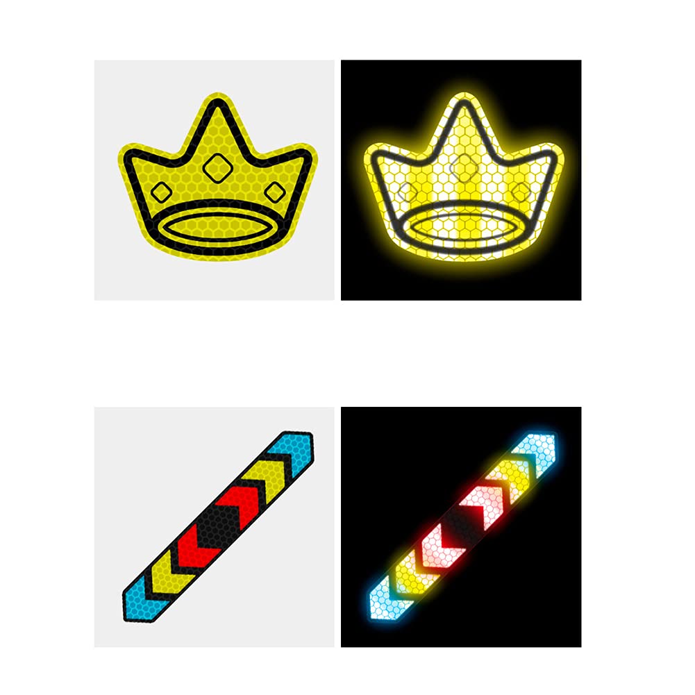 Adesivi Riflettenti Per Casco Bicicletta, Kit Adesivi - Foto 4