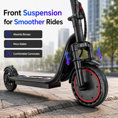 Image of Electric Scooter for Adults and Teens, 350W, 19MPH, 15-21Miles Range