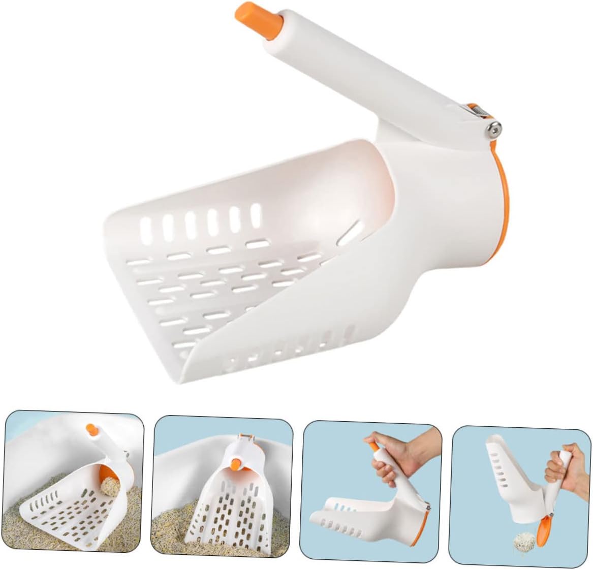 Litter Scoop Sifting Quick Filtering Cat Litter Shovel for Easy Cleanup Lightweight and Design for Kittens and Cats
