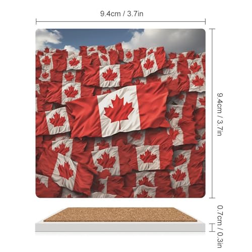 Dessous de verre Canada en céramique pour vos apéritifs et soirées - 3