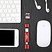 SD Card Reader, VOGEK 3-in-1 USB 3.0 / USB C/Micro USB Card Reader - SD, Micro SD, SDXC, SDHC, Micro SDHC, Micro SDXC Memory Card Reader for MacBook PC Tablets Smartphones - Red
