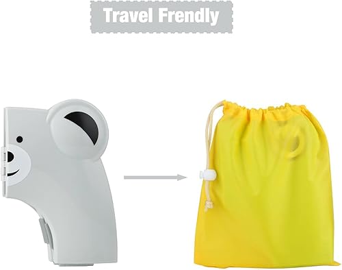 Miniatura 9 de PandaEar Funda de asiento de inodoro  Asiento de inodoro plegable de viaje para niños y entrenamiento para ir al baño  Asiento de inodoro portátil