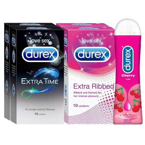 Durex Pleasure Pack(Pack Of 40 Condom & Cherry Lube) For Rs. 695 @ 53 % Durex Pleasure Pack(Pack Of 40 Condom & Cherry Lube) For Rs. 695 @ 53 %
