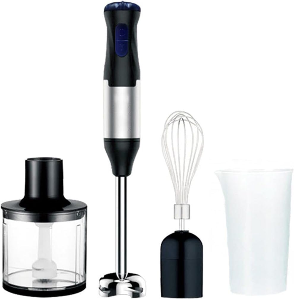 1000W Electric Hand Blender with 5 Speed Settings, Stainless Steel Blade, 700ml Beaker - Perfect for Soups, Sauces, and Smoothies