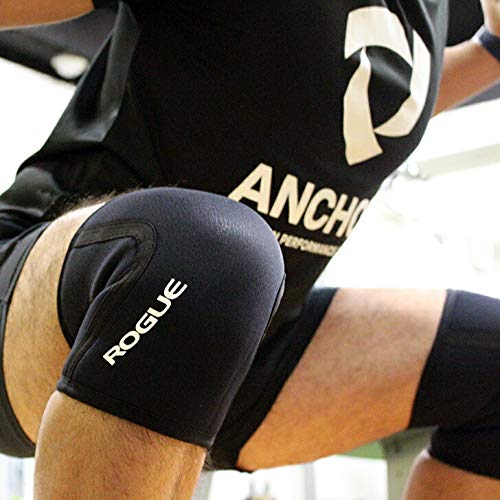 1点限り！Rogue Fitness ニースリーブ ブラック Mサイズ ペア ローグのニースリーブ（ニーラップ）登場！！【ROGUE】ROGUE 5MM