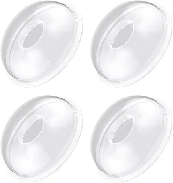 Lot de 4 Coquilles d'Allaitement Réutilisables - Économiseur de Lait Maternel Confortable