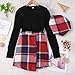 Toddler Little Girl Skirt Outfits Feather Sleeve Tshirt Tops & Mini Corduroy Skirts Kids Fashion Clothes Kids Twee𝐝 Skirt (Red, 10-12 Years)