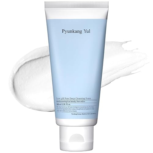 Pyunkang Yul PKY - Espuma limpiadora profunda de poros de pH bajo, limpiador de poros con microburbujas esponjosas, AHA, hamamelis, cero irritación,