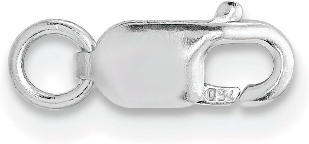 18K White Gold Lobster Clasp w/Jump Ring