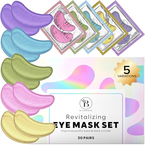 Parches para Ojeras y Bolsas, 30 Pares, Pack Mix 5 Fórmulas