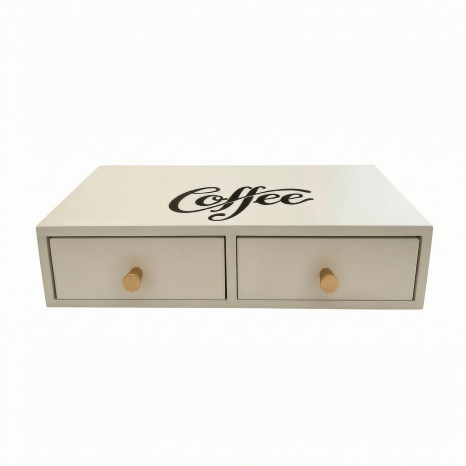 Kaffeemaschinen-Unterlage mit Schubladen stabil Kaffee-Organizer mit Schubladen schlank Küchenorganizer für Kaffeeliebhaber
