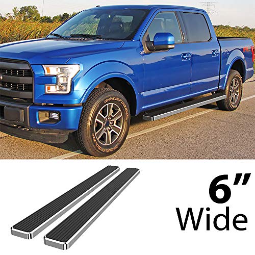 HD Ridez Running Board 6" Silver para Ford F150 y F-250 F-350 miniatura 2