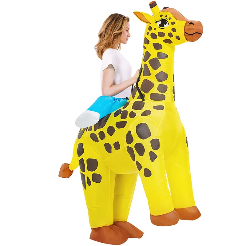 Costume girafe gonflable confortable pour rester libre de bouger - 5