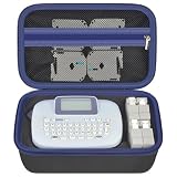 GWCASE Case Compatible with Brother for P-Touch PTM95/ PT90/ PT45M Handy Label Maker, Storage Holder Carrying Organizer Bag for Label Tapes, AC adapter, Charging Cables, Batteries, Black (Box Only)