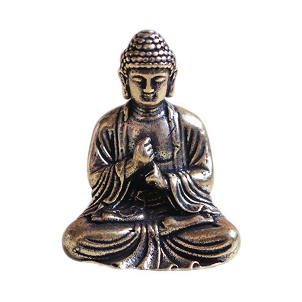 Dojimayisc Mini Buddha Statue - Chinese Buddhism Bronze Sakyamuni Buddha