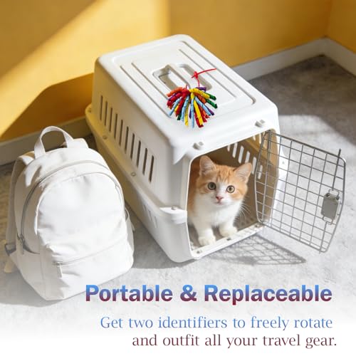 Luggage Pom Poms with Silicone Tie