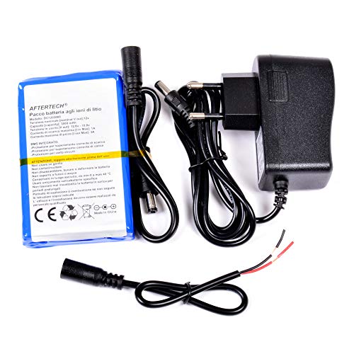 Batería litio 12V 3000mAh evite apagones en alarmas y routers con F2D2 3Ah