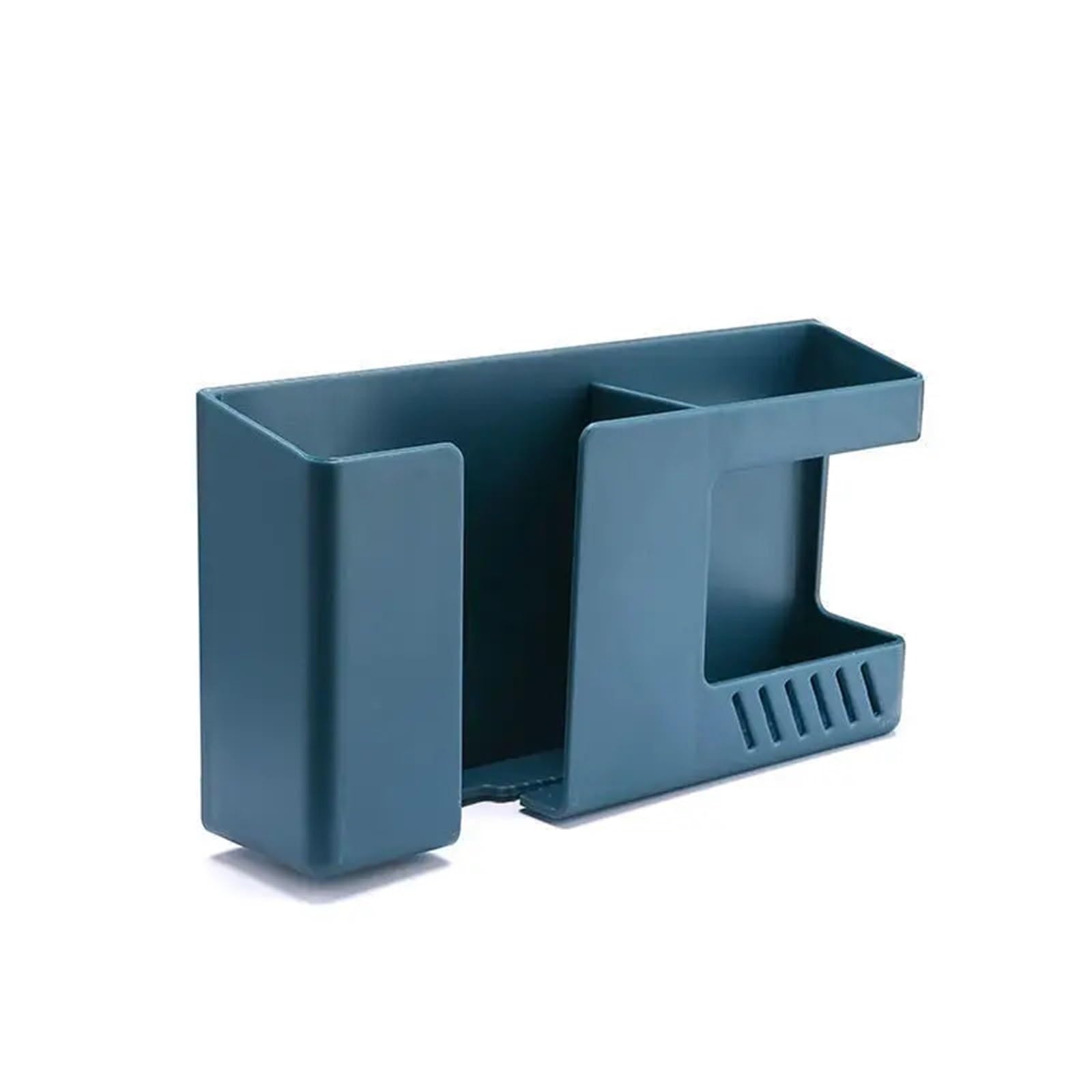 WUYXTO 2 PCS Wall-mounted Mobile Phone Remote Control Storage Box Multifunctional Rack Wall Debris Holders For Desktop(Blue)