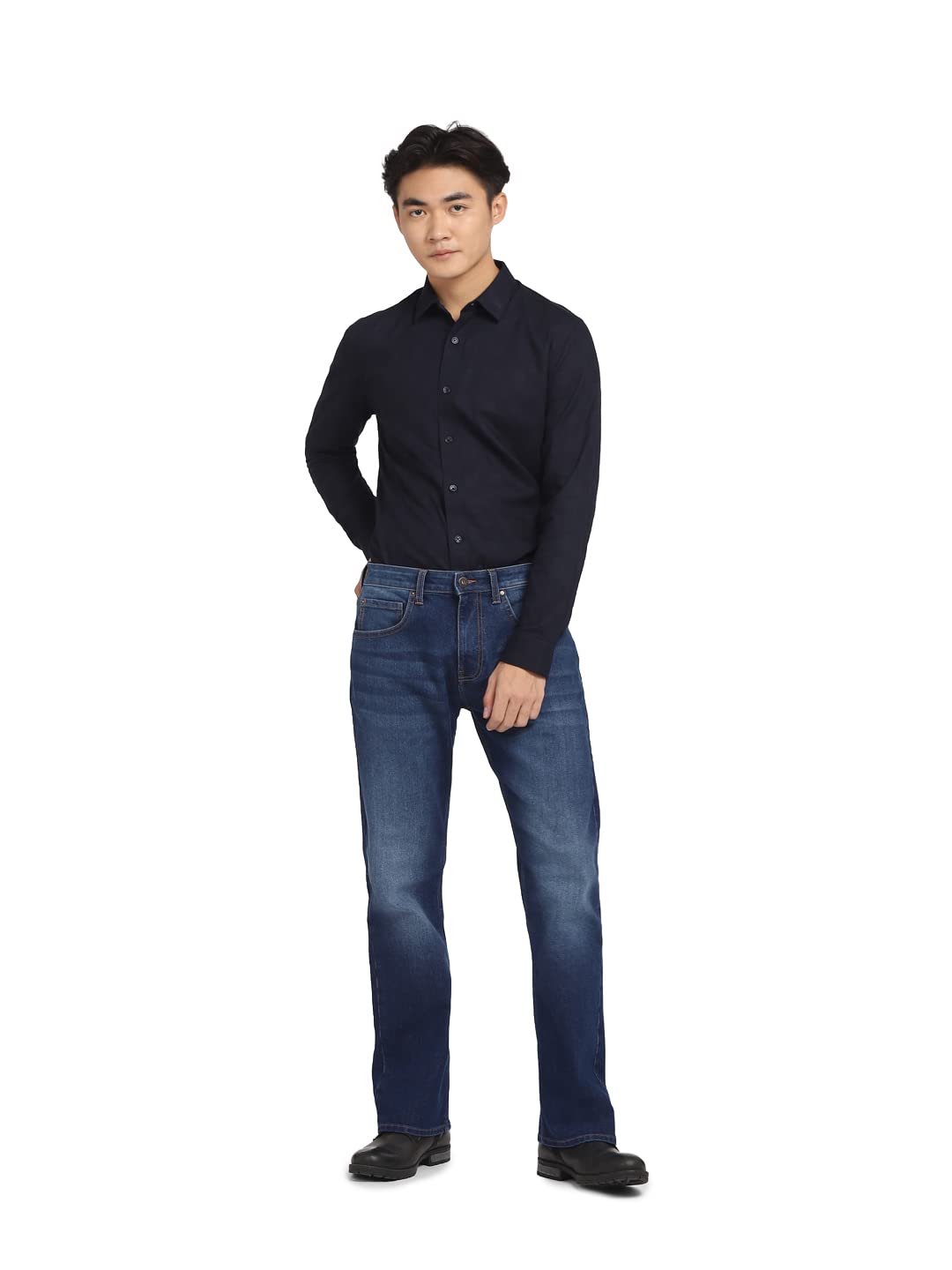 jack & jones Men's Solid Slim Fit Spread-Collar Casual Shirt-picture-21