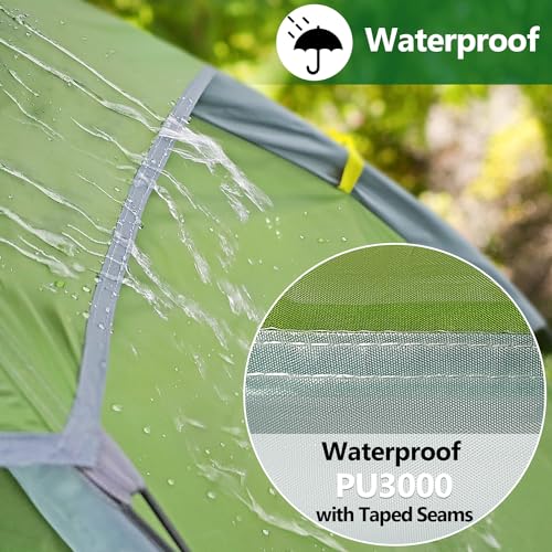 Carpa para 1 persona AYAMAYA ligera impermeable para camping miniatura 4