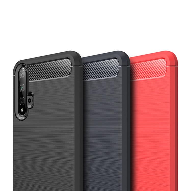 Image of Hybrid Carbon Fiber Back Case for Honor 20 / Huawei Nova 5T (Blue)