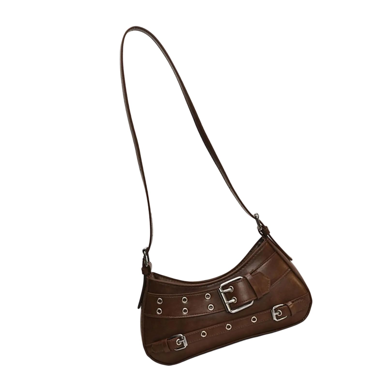 Buxuaaaa Bag Leather Handbags Evening Clutches Purse Pu Leather Slings Purse Handbag Trendy Underarm Bag for Womens Handbag