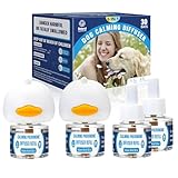 Dog Calming Pheromones Diffuser: 6-in-1 Kit Appeasing Pheromone Diffuser to Calm (2 Plugin+4x48ml Refills) for Comfort Reduces Stress Anxiety, Long-Lasting Appeasing Pheromone for Pet Dog Cat (6in1)