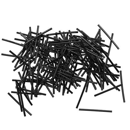 FOCMKEAS 40 PCS Heat Shrink Tubing 2mm(0.08 in) Dia 40mm(1.57 in) Long 2:1 Ratio Wire Connectors Kit Wrap Tube Can Be Used for Batch Shrinkage Treatment Waterproof Polyolefin Black