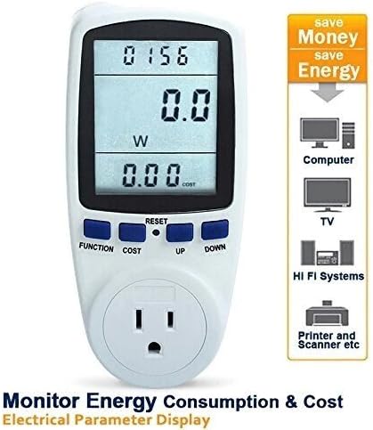 Xseries8482; TS-836 Plug Power Meter Energy Watt Voltage Amps Meter with Electricity Usage Monitor, Reduce Your Energy Costs