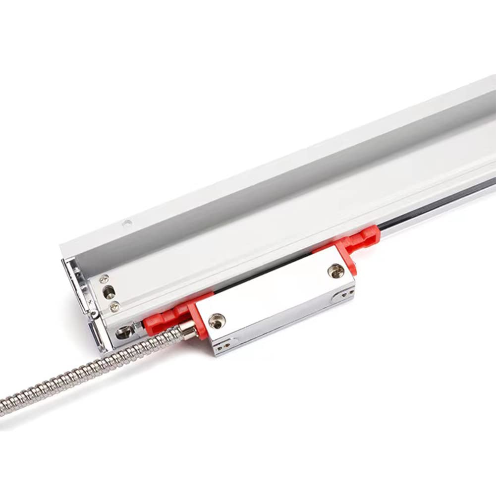 3 Achse Digitalanzeige Kit GUILOPOER 5µm Digitalanzeige mit 3 Axis Linear Maßstab für CNC-Fräsen Elektronische Linearwaage Fräsmaschinen Positionsanzeige (200mm+400mm+550mm)